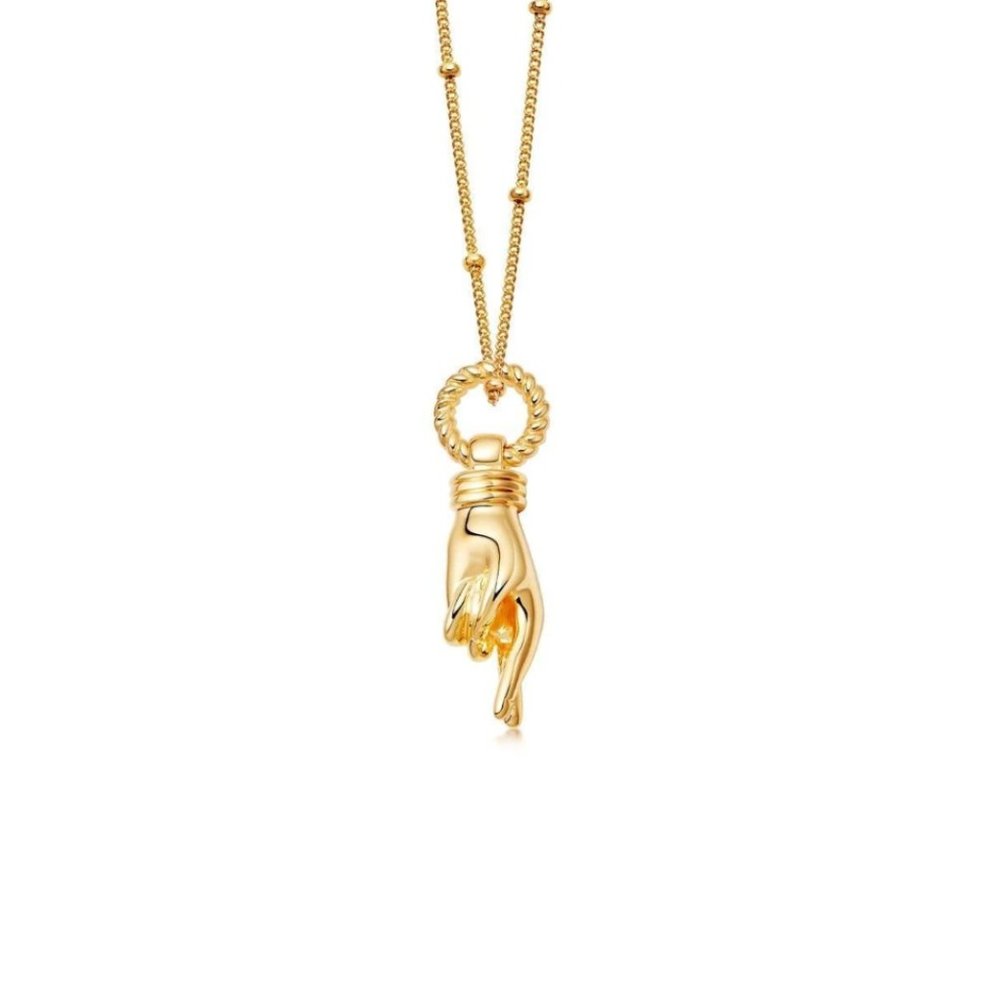 Missoma — gold good luck charm pendant